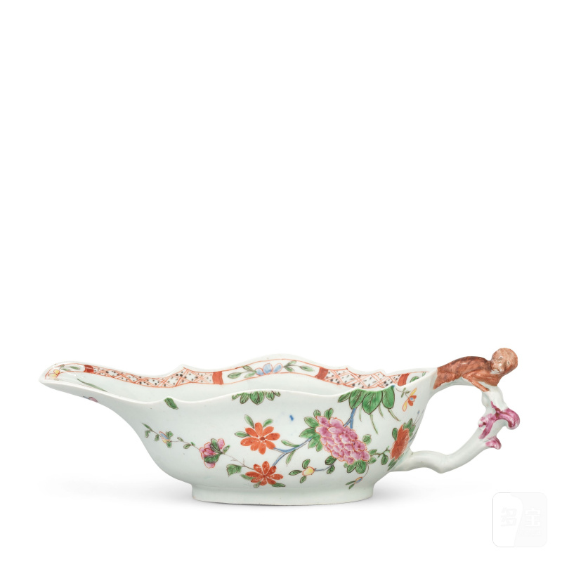 A remarkable Vauxhall sauceboat, circa 1755-56 - 图3